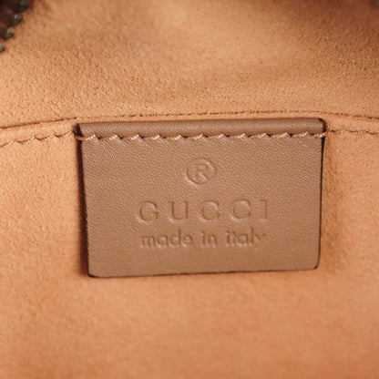 Gucci Calfskin Matelasse Mini GG Marmont Chain Shoulder Bag Nude 6 of 7
