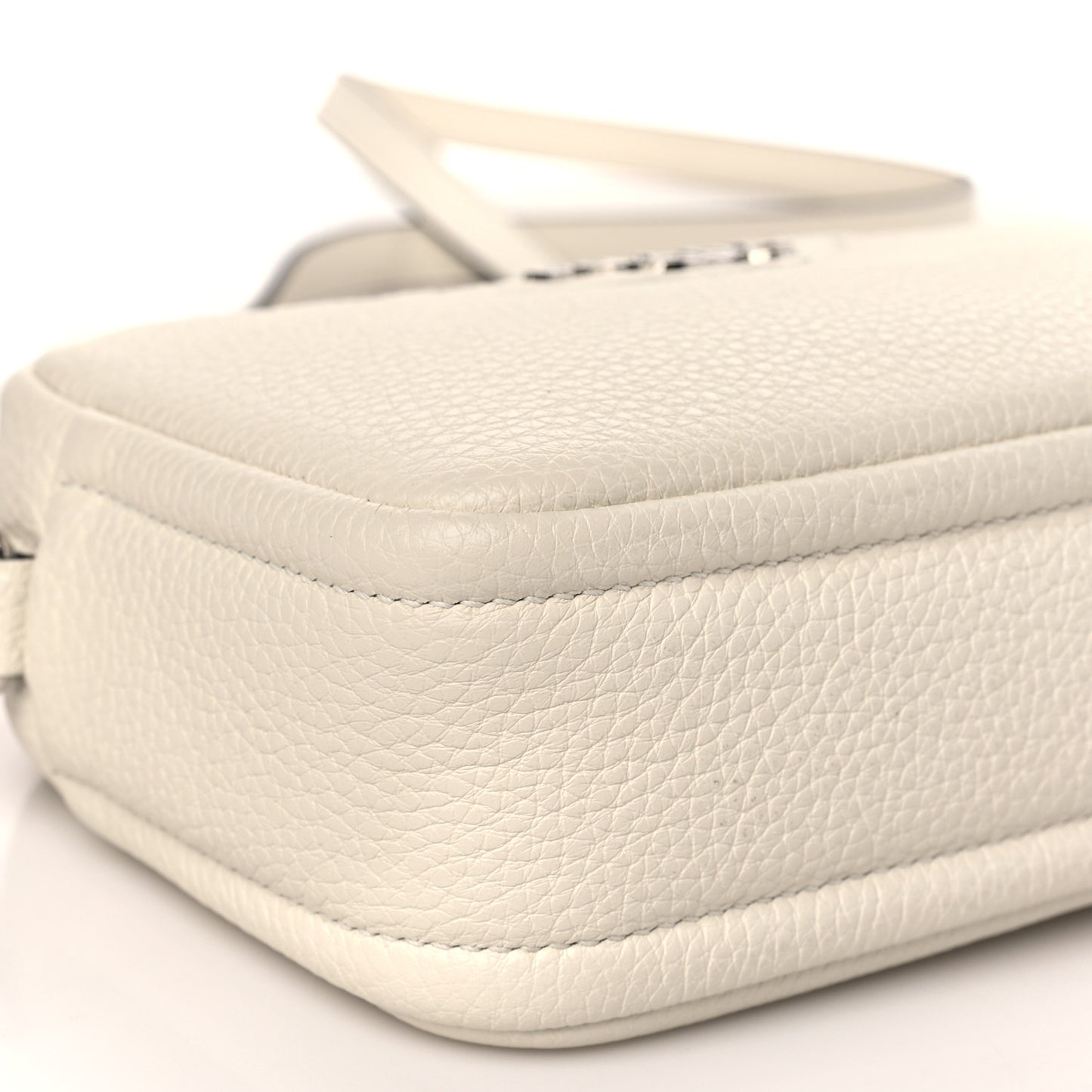 Vitello Daino Soft Small Camera Crossbody White