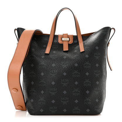 MCM Visetos Small Gunta Shopper Black 1 of 12