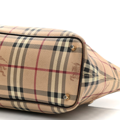 Burberry Haymarket Check Medium Regent Tote Chocolate 9 of 15