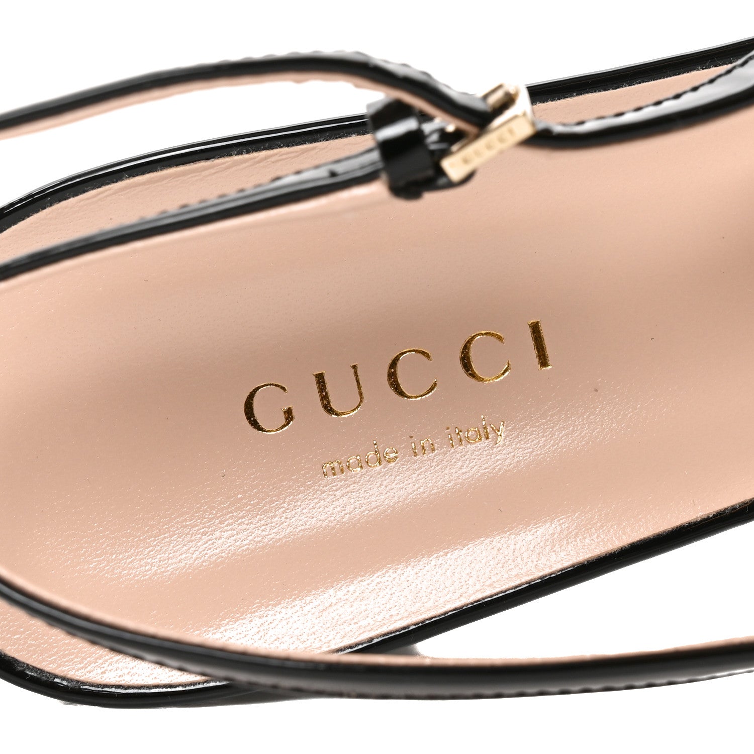 Gucci Vernice Crystal Horsebit Lady Slingback Pumps 38.5 Black 9 of 10