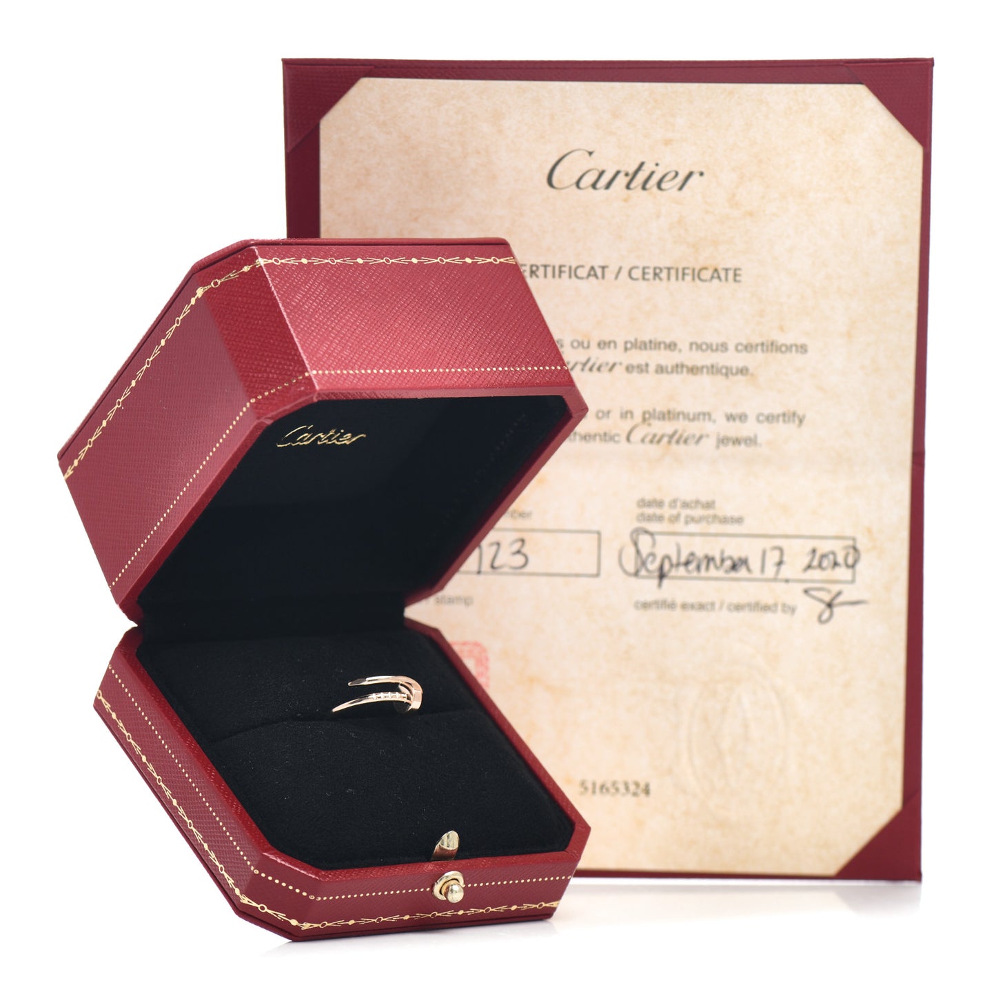 18K Pink Gold Small Juste Un Clou Ring 52 6