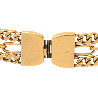 Christian Dior Metal Charms Necklace Aged Gold 3 of 3