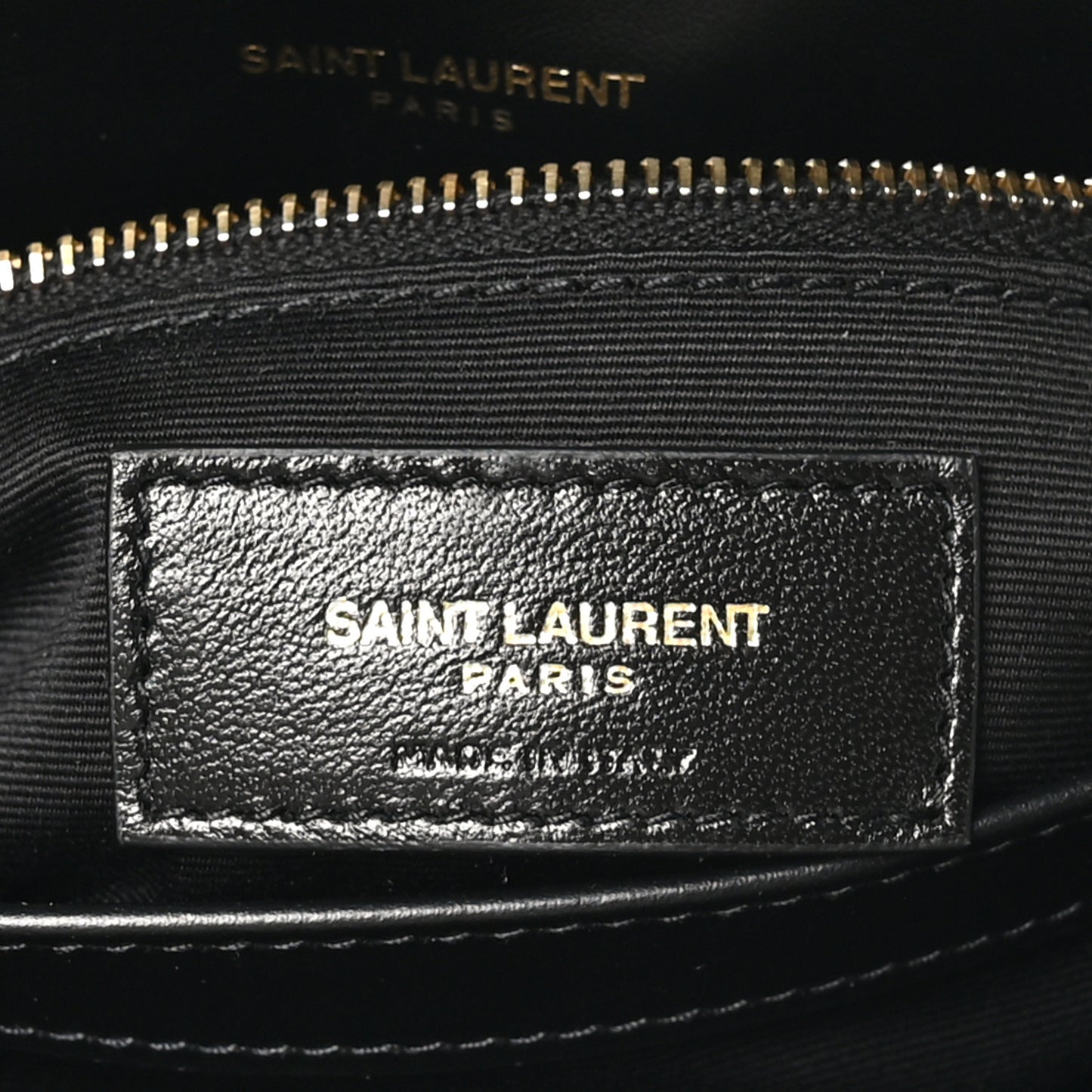 Calfskin Y Quilted Monogram Toy Loulou Crossbody Bag Black
