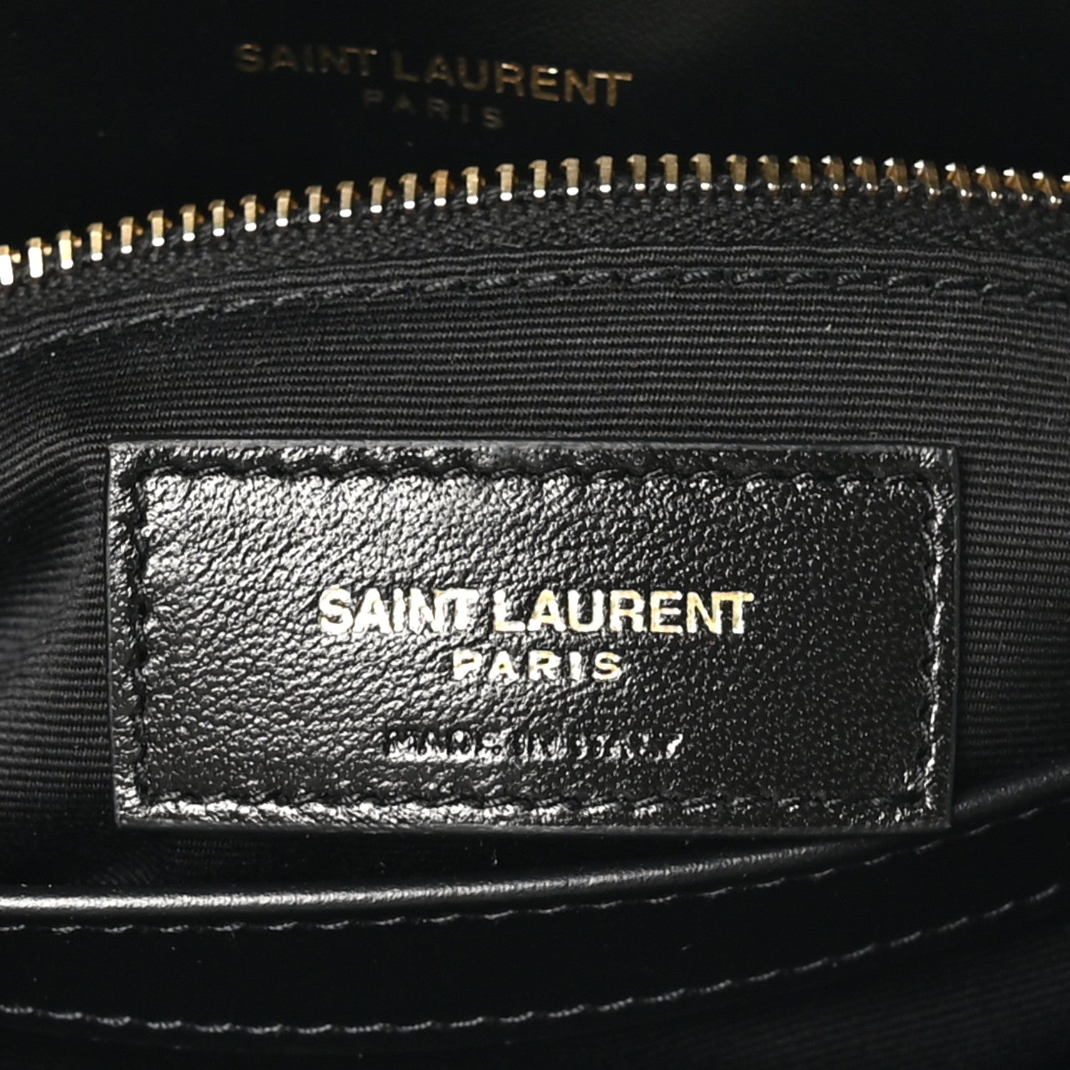 Saint Laurent Calfskin Y Quilted Monogram Toy Loulou Crossbody Bag Black 6 of 10