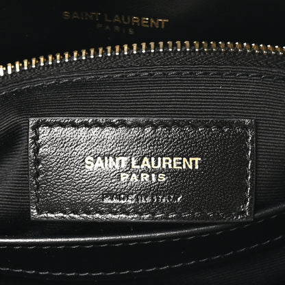 Saint Laurent Calfskin Y Quilted Monogram Toy Loulou Crossbody Bag Black 6 of 10
