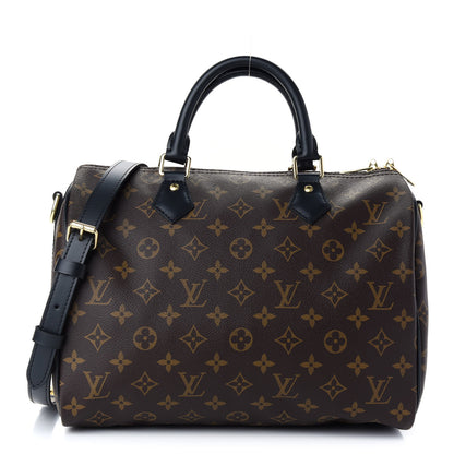 Louis Vuitton Monogram My World Tour Speedy Bandouliere 30 Black 1 of 8