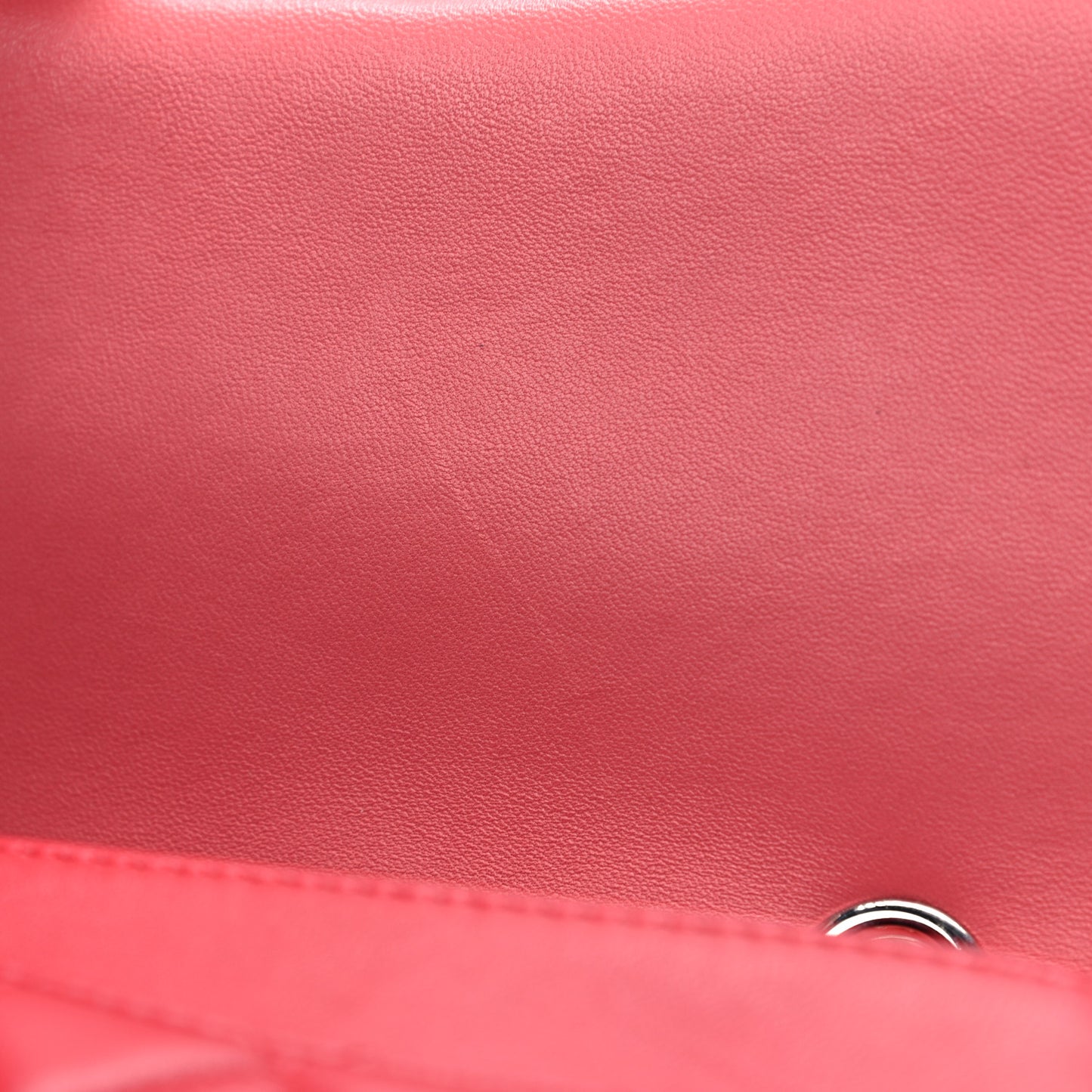 Lambskin Quilted Tri-Color Medium Single Flap Pink