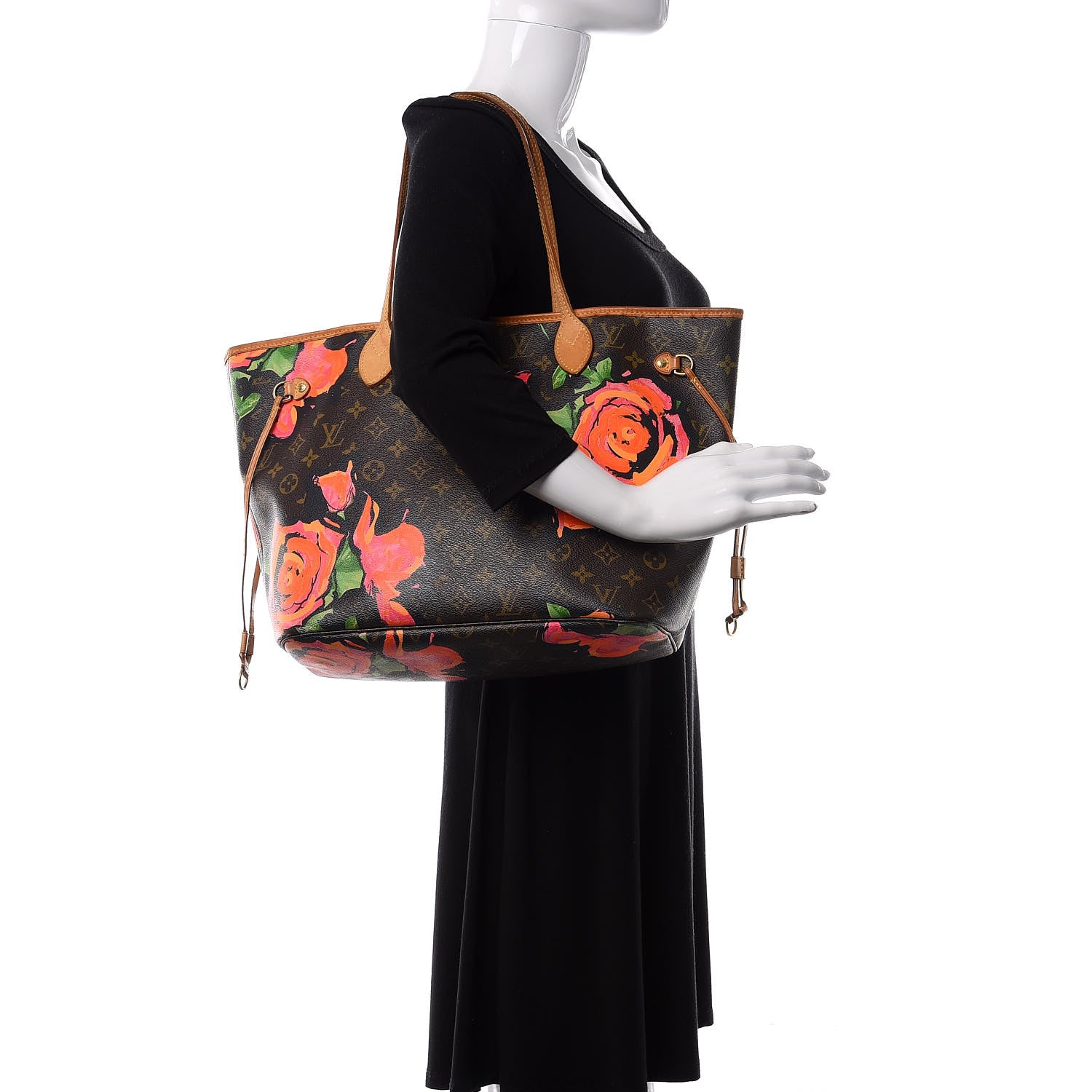 Louis Vuitton Monogram Roses Neverfull MM 2 of 18