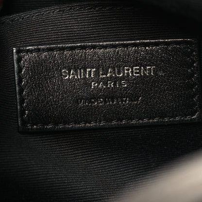 Saint Laurent Metallic Calfskin Matelasse Monogram Lou Camera Bag Silver 6 of 10