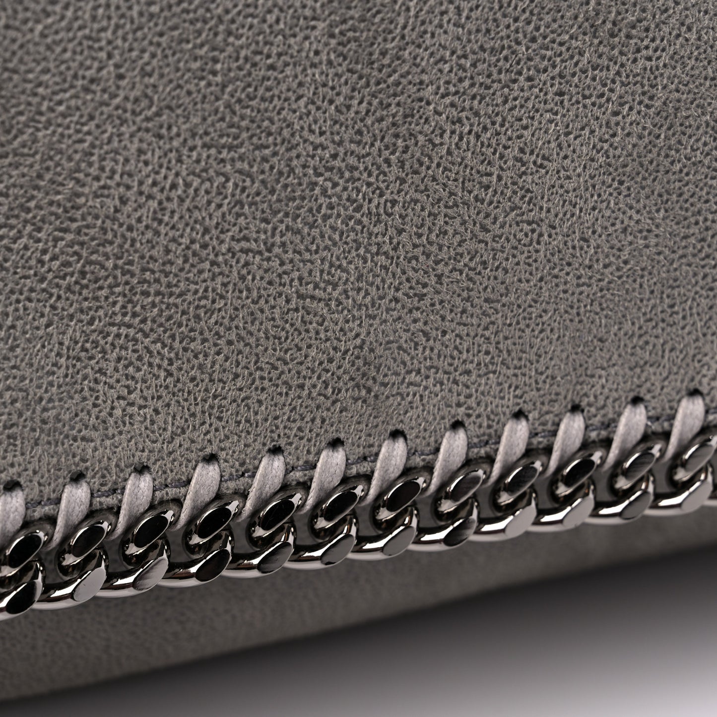 Shaggy Deer Falabella Crossbody Clutch Light Grey