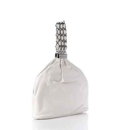Chanel Lambskin Mini Rock and Chain Hobo White 3 of 10
