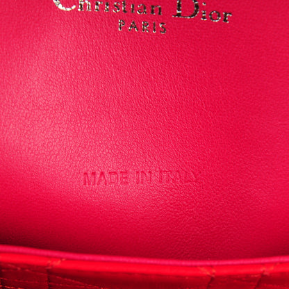 Christian Dior Lambskin Cannage Tri-Color Medium Tri-Color Miss Dior Flap Fuchsia 8 of 8