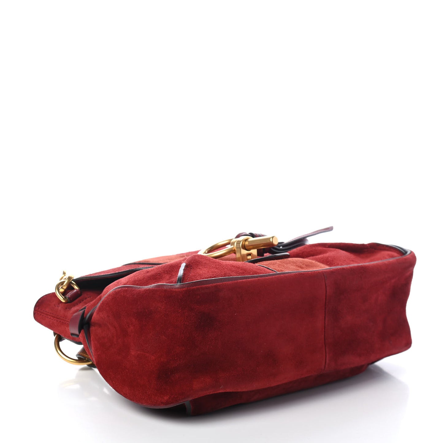Suede Small Lexa Shoulder Bag Sienna Red