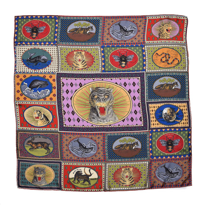 Gucci Silk Tiger Cards Place Scarf Multicolor 1 of 4