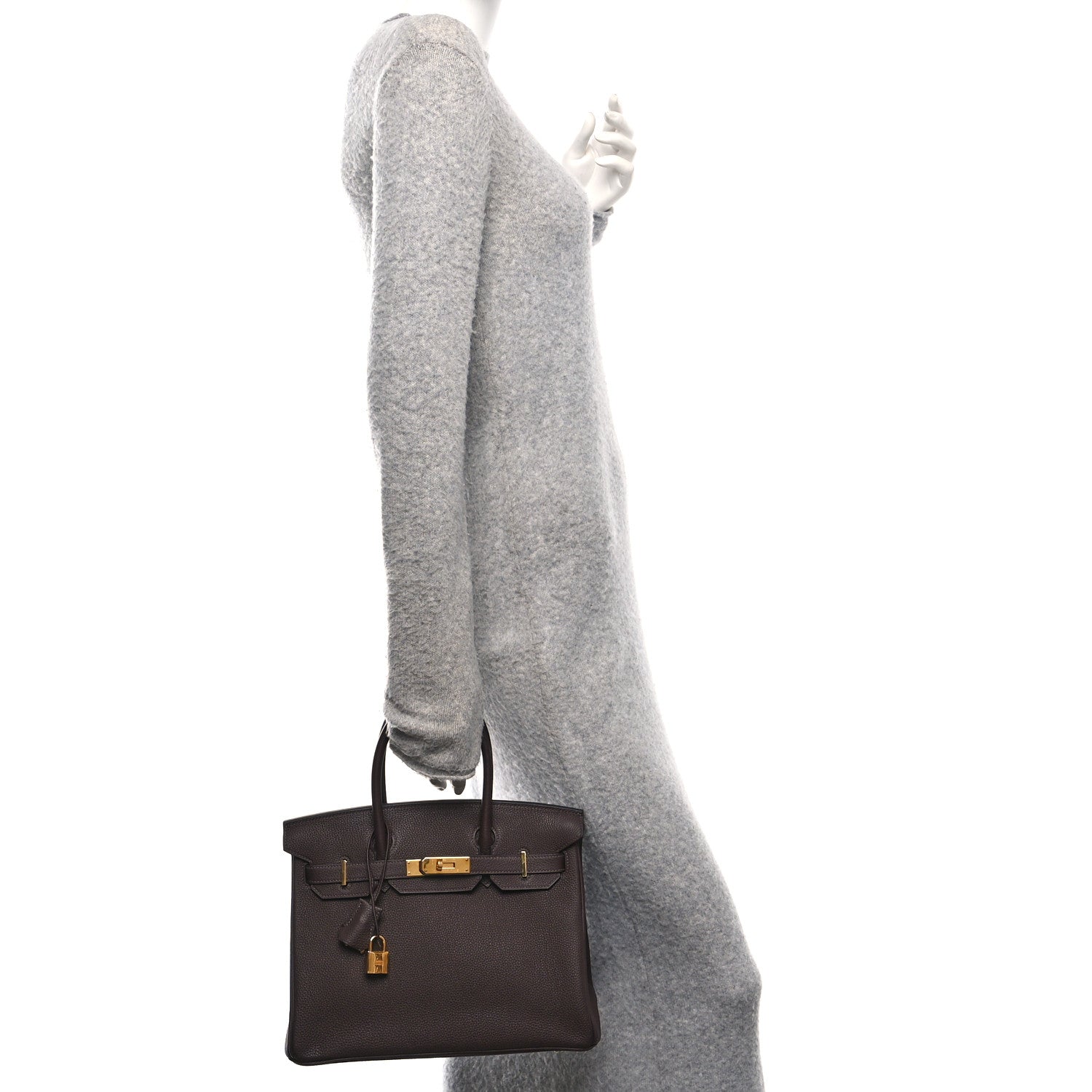 Hermes Togo Birkin 30 Chocolate 2 of 13