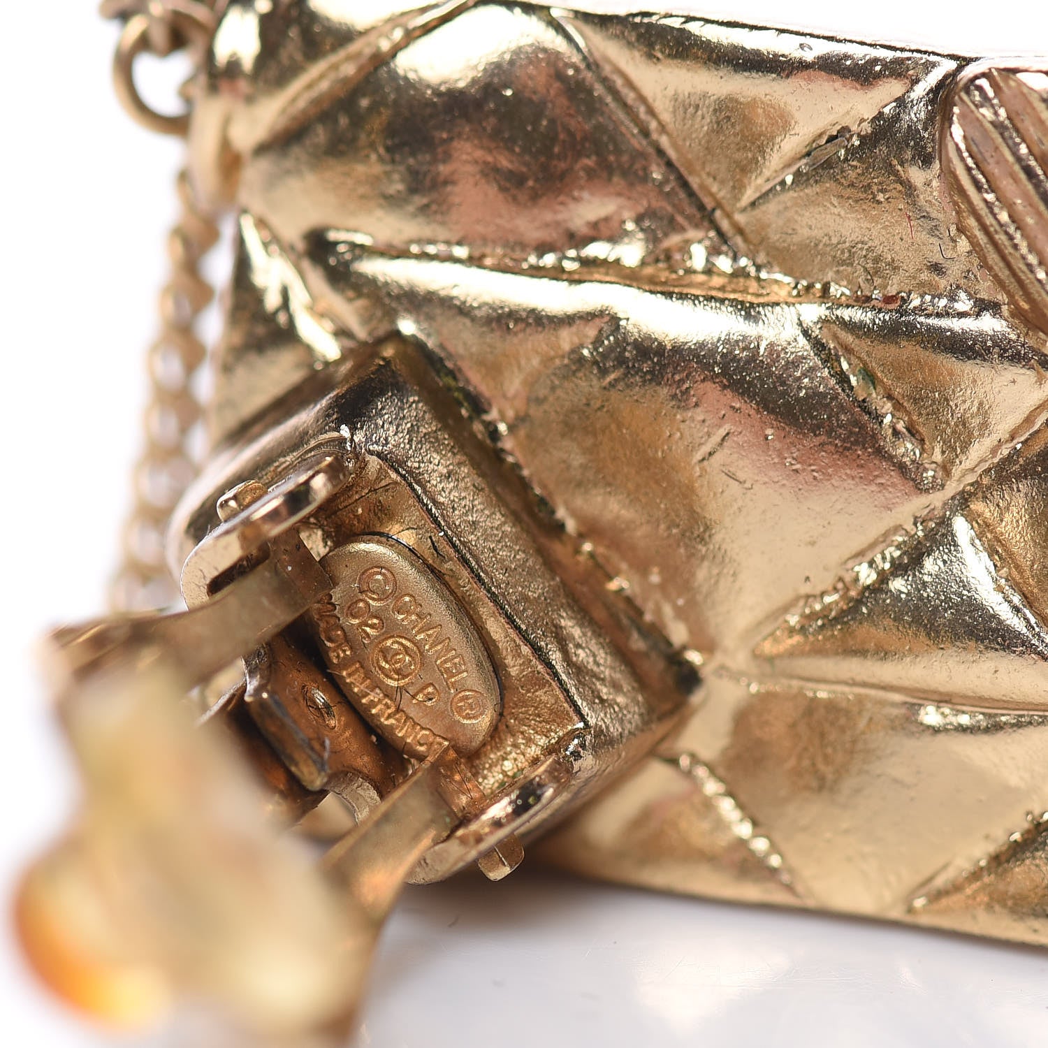 Chanel CC Flap Bag Clip On Earrings Gold 4 of 4