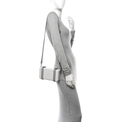 Rimowa Gloss Polycarbonate Personal Cross-Body Bag White Grey 2 of 17