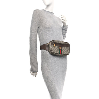 Gucci Soft GG Supreme Monogram Medium Ophidia Belt Bag Dark Brown 2 of 10