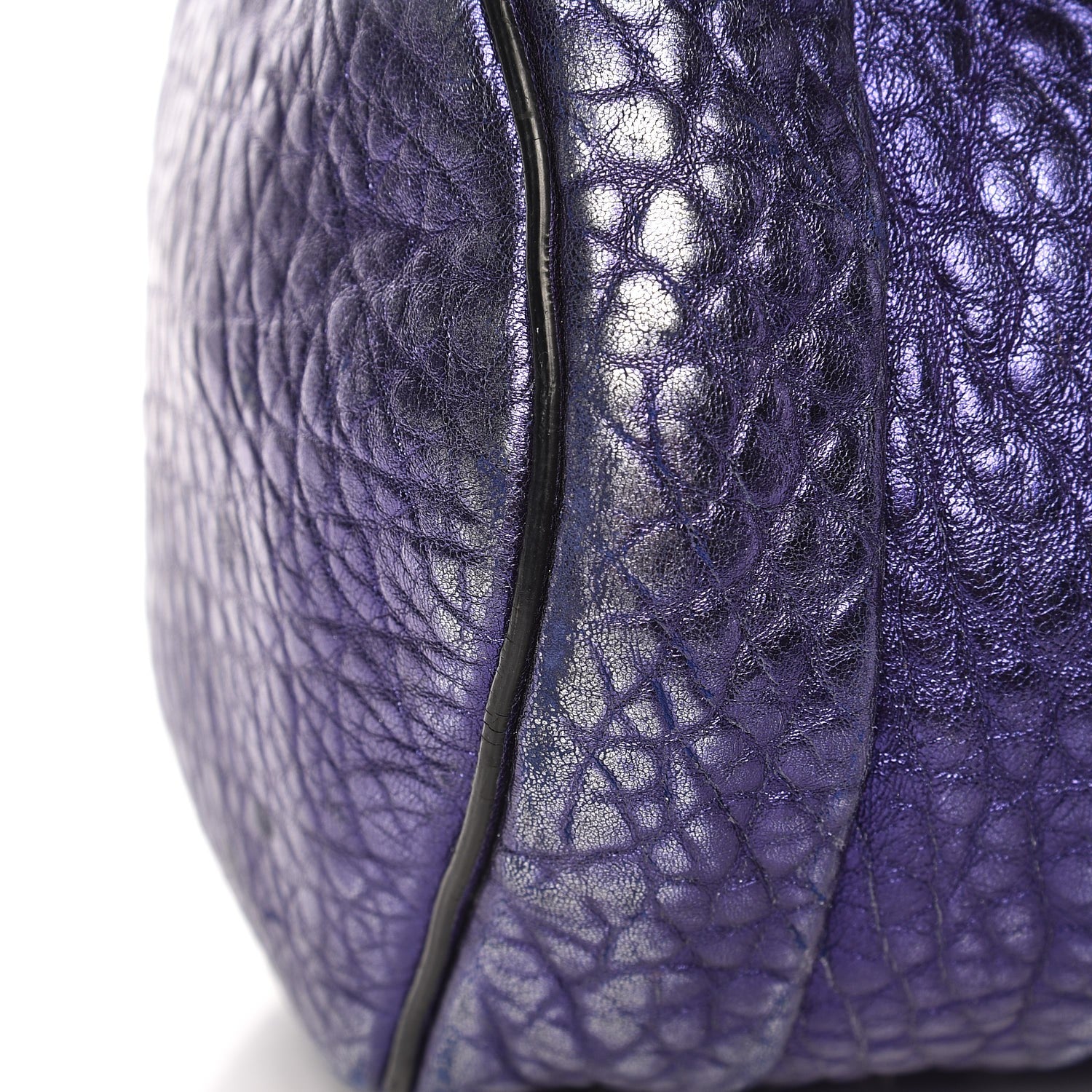 Alexander Wang Metallic Pebbled Lambskin Rocco Nile With Silver Hardware 11 of 14