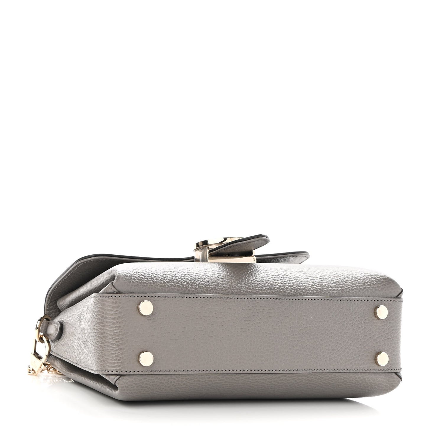 Dollar Calfskin Interlocking G Top Handle Shoulder Bag Loess