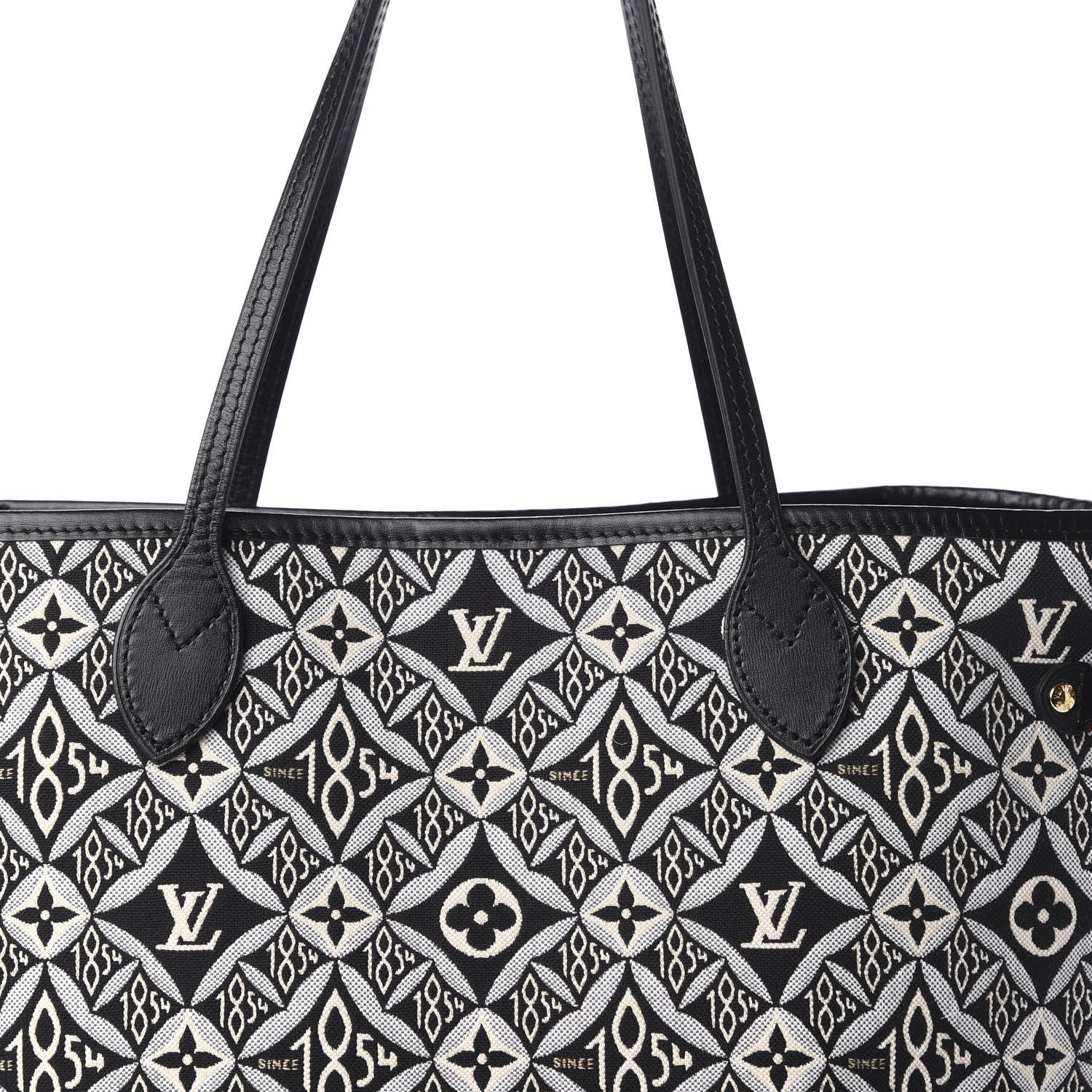 Louis Vuitton Jacquard Since 1854 Neverfull MM Grey 10 of 10