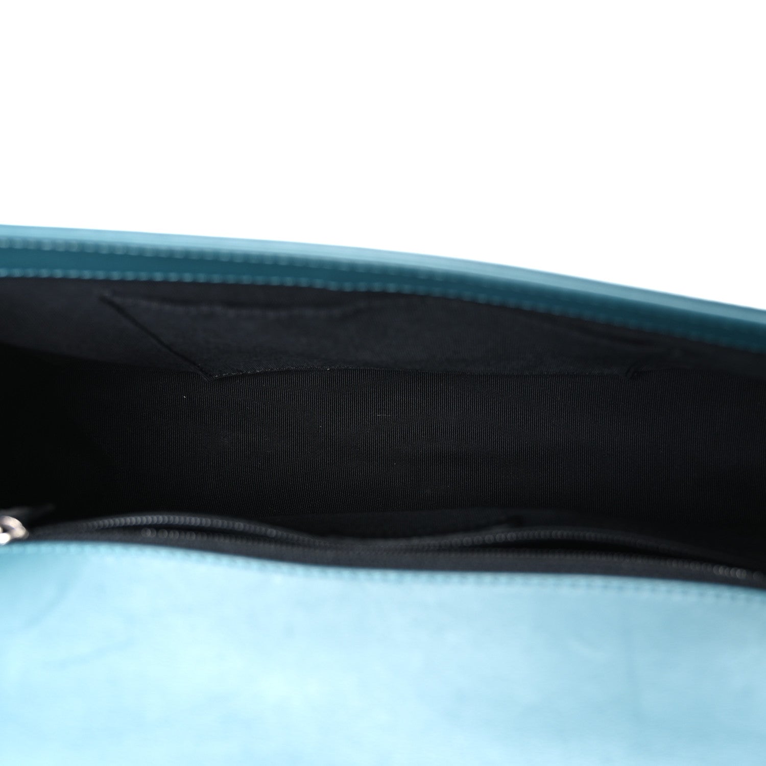 Chanel Patent Calfskin Quilted New Medium Plexiglass Boy Flap Turquoise 5 of 11