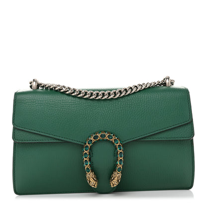 Gucci Dollar Calfskin Crystal Small Dionysus Shoulder Bag Emerald 1 of 12