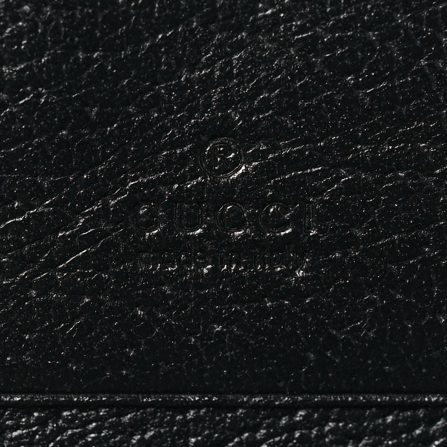 Calfskin Web Ophidia Card Case Black