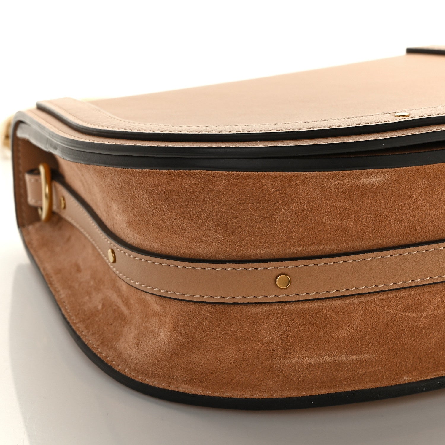 Chloe Calfskin Suede Medium Nile Bracelet Bag Biscotti 9 of 10