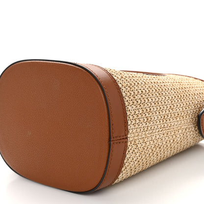 Louis Vuitton Kitted Raffia Petit Bucket Caramel 9 of 10