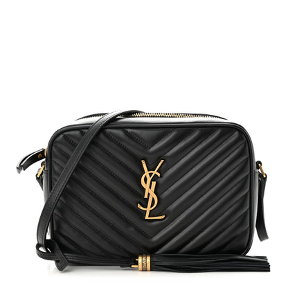 Saint Laurent Calfskin Matelasse Monogram Lou Camera Bag Black 1 of 11