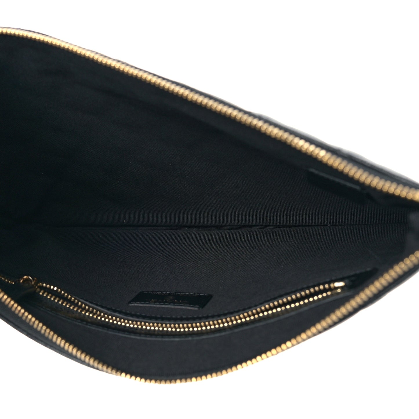 Caviar Quilted Studded CC Medium Cosmetic Case Black