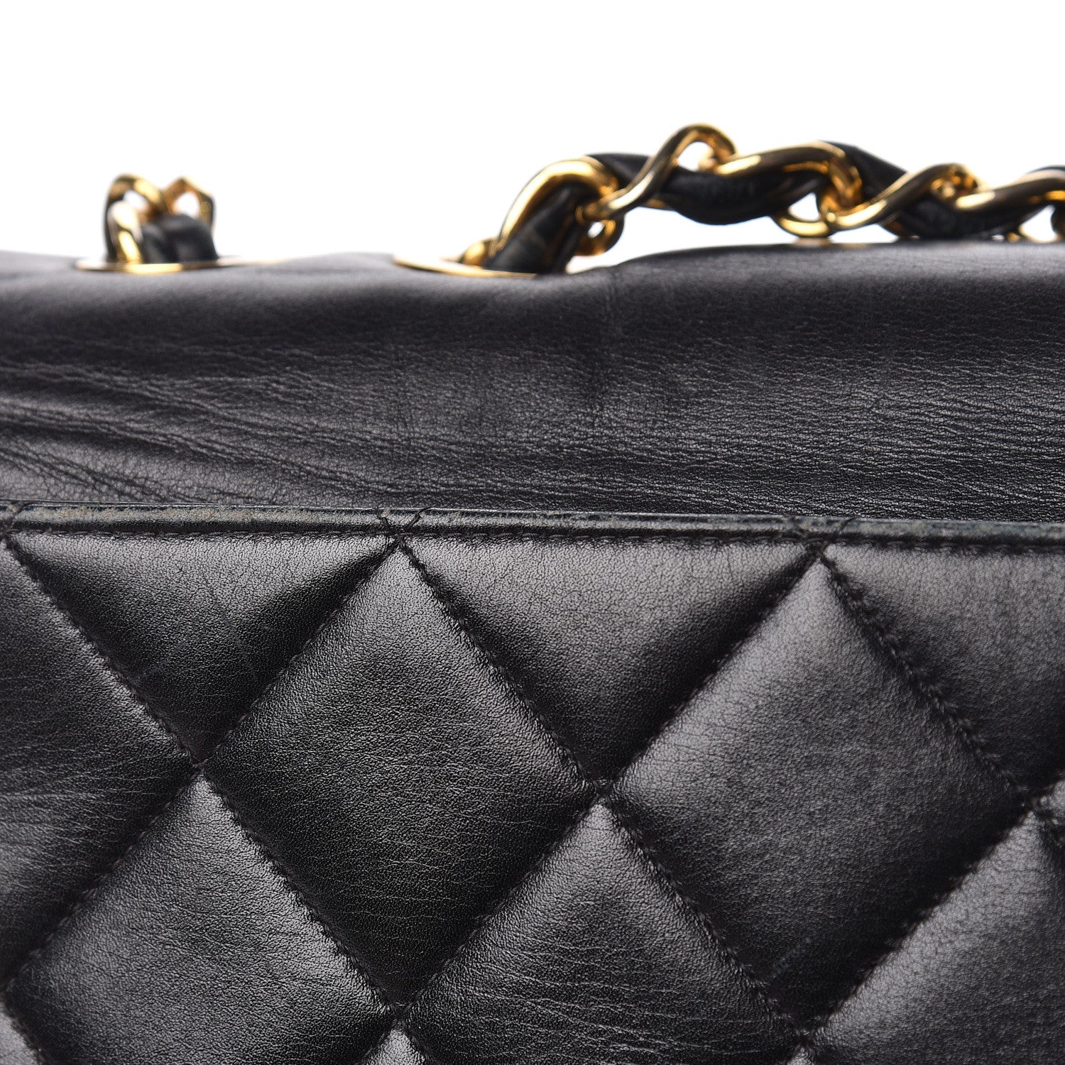 Chanel Lambskin Quilted XL Jumbo Single Flap Black 19 of 28