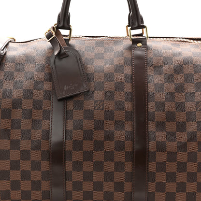 Louis Vuitton Damier Ebene Keepall 55 7 of 10