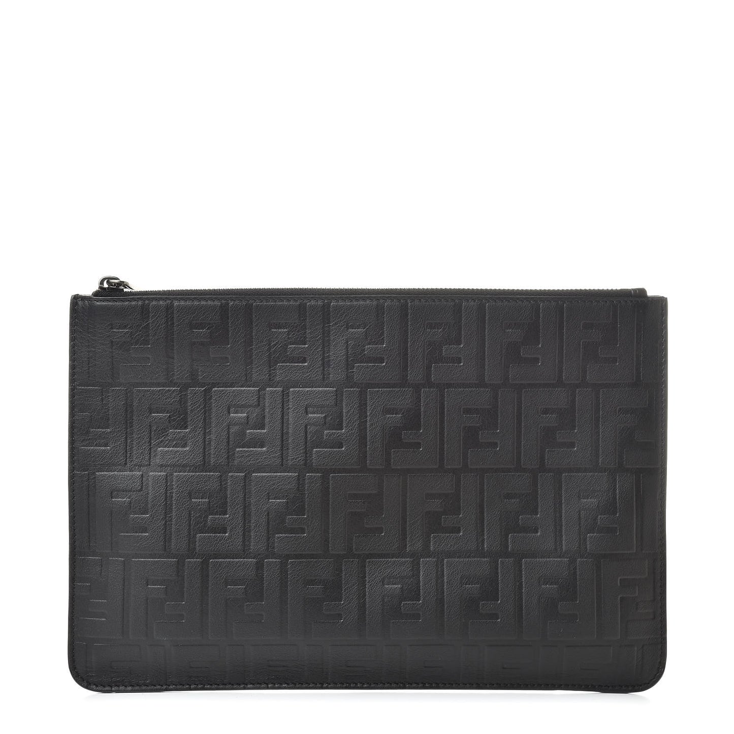 Vitello Grace FF 1974 Embossed Pouch Black