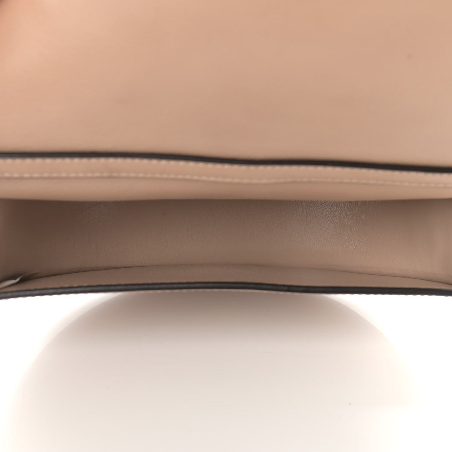 Calfskin Small Nile Bracelet Minaudiere Bag Biscotti Beige