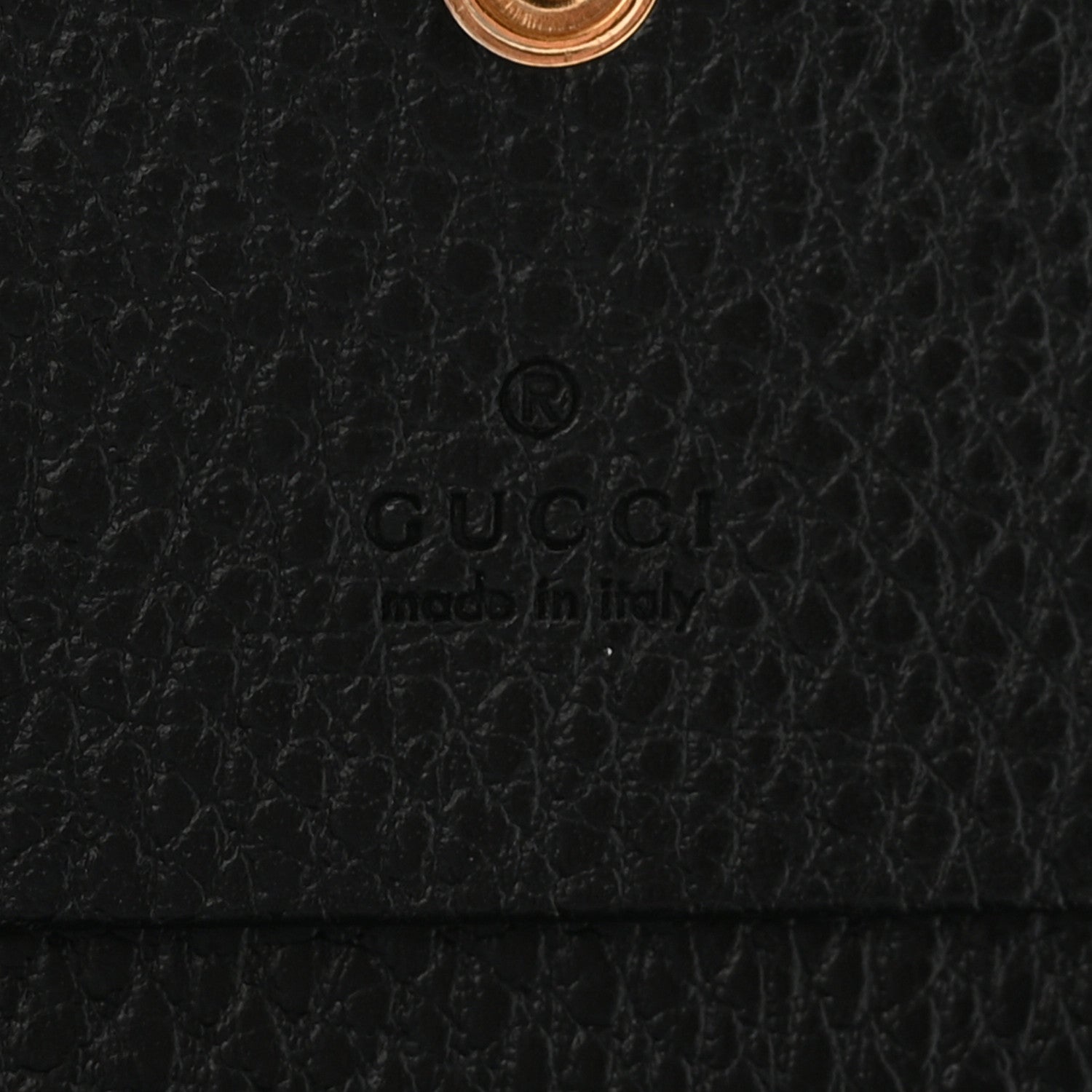 Gucci Dollar Calfskin GG Supreme Monogram GG Marmont Card Case Black Beige Ebony 6 of 7