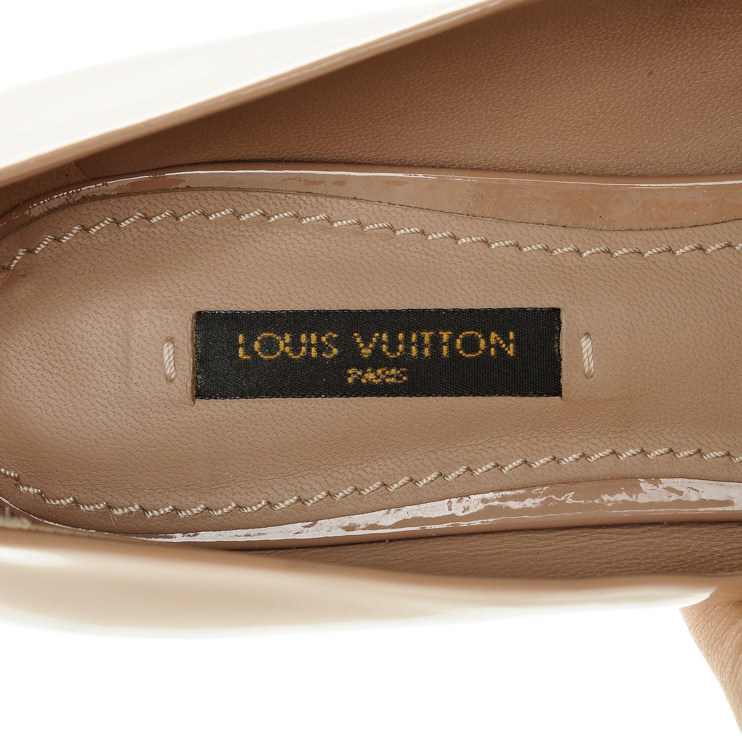 Patent Calfskin Loafer Heels 38.5