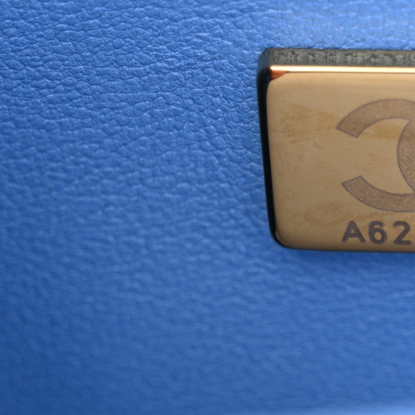 Caviar Quilted Mini Sweetheart Flap Blue