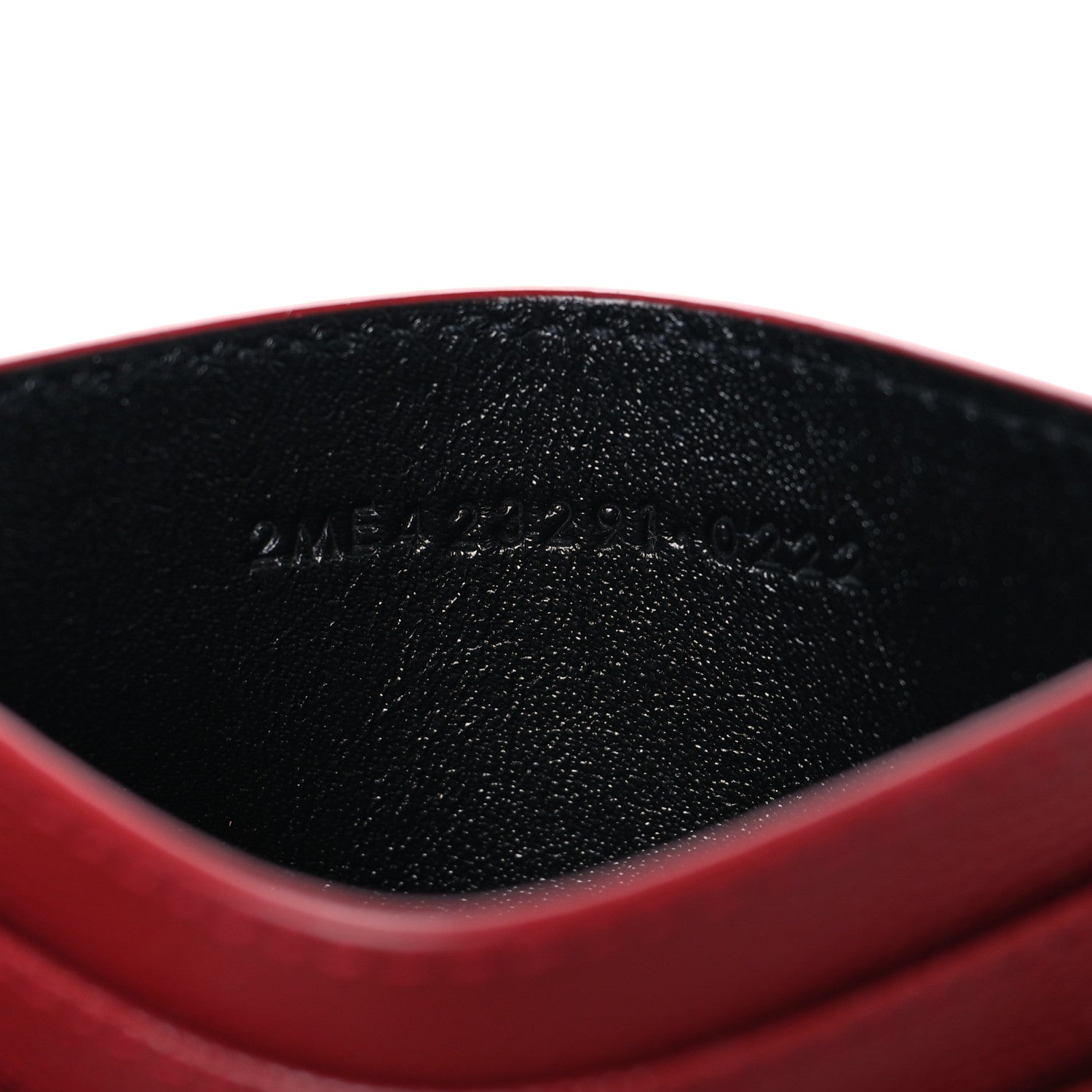 Saint Laurent Grain De Poudre Matelasse Chevron Monogram Credit Card Case Palissandre 7 of 8