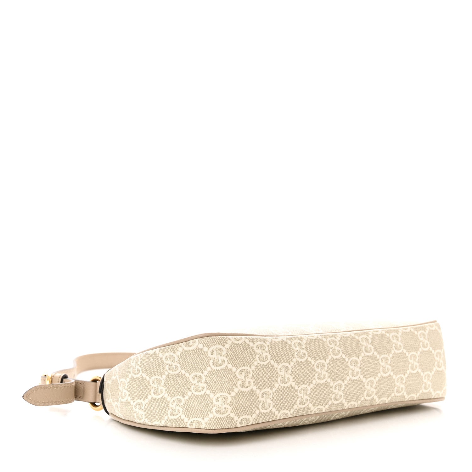 Gucci GG Supreme Monogram Textured Dollar Calfskin Small Ophidia Hobo Beige Mystic White Oatmeal 4 of 10