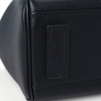 Versace Grained Calfskin Medusa Small Top Handle Handbag Black 7 of 9