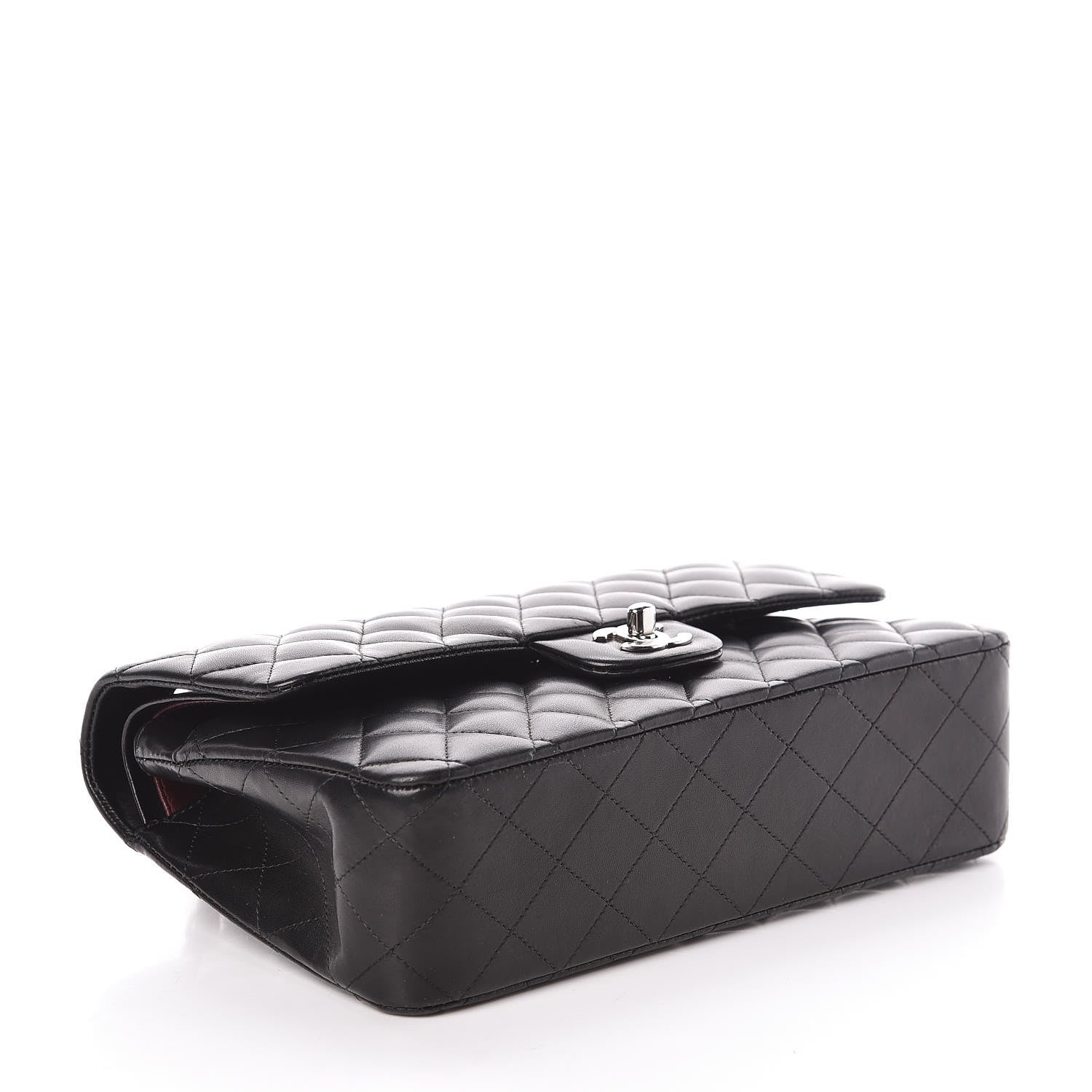 Chanel Lambskin Quilted Medium Double Flap Black 4 of 13