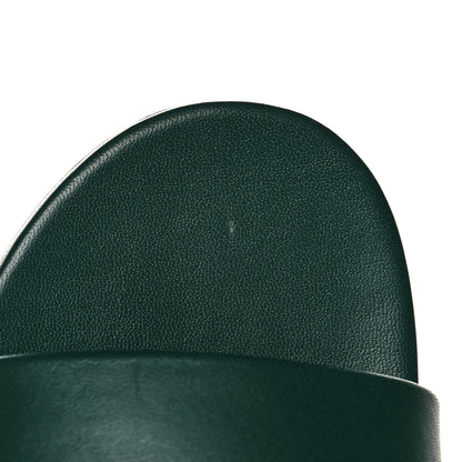 Balenciaga Shiny Sheepskin Box Flat Sandal 41 Green 11 of 15