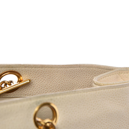 Chanel Caviar CC Shopper Tote Beige Clair 12 of 29