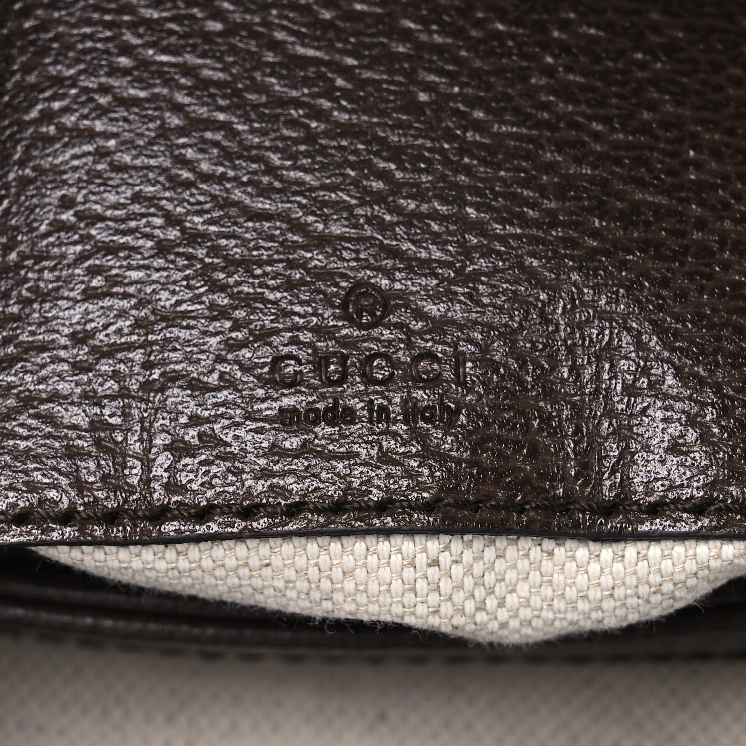 Gucci GG Supreme Monogram Textured Dollar Calfskin Blondie Belt Bag 90 36 Beige Ebony New Acero 7 of 11