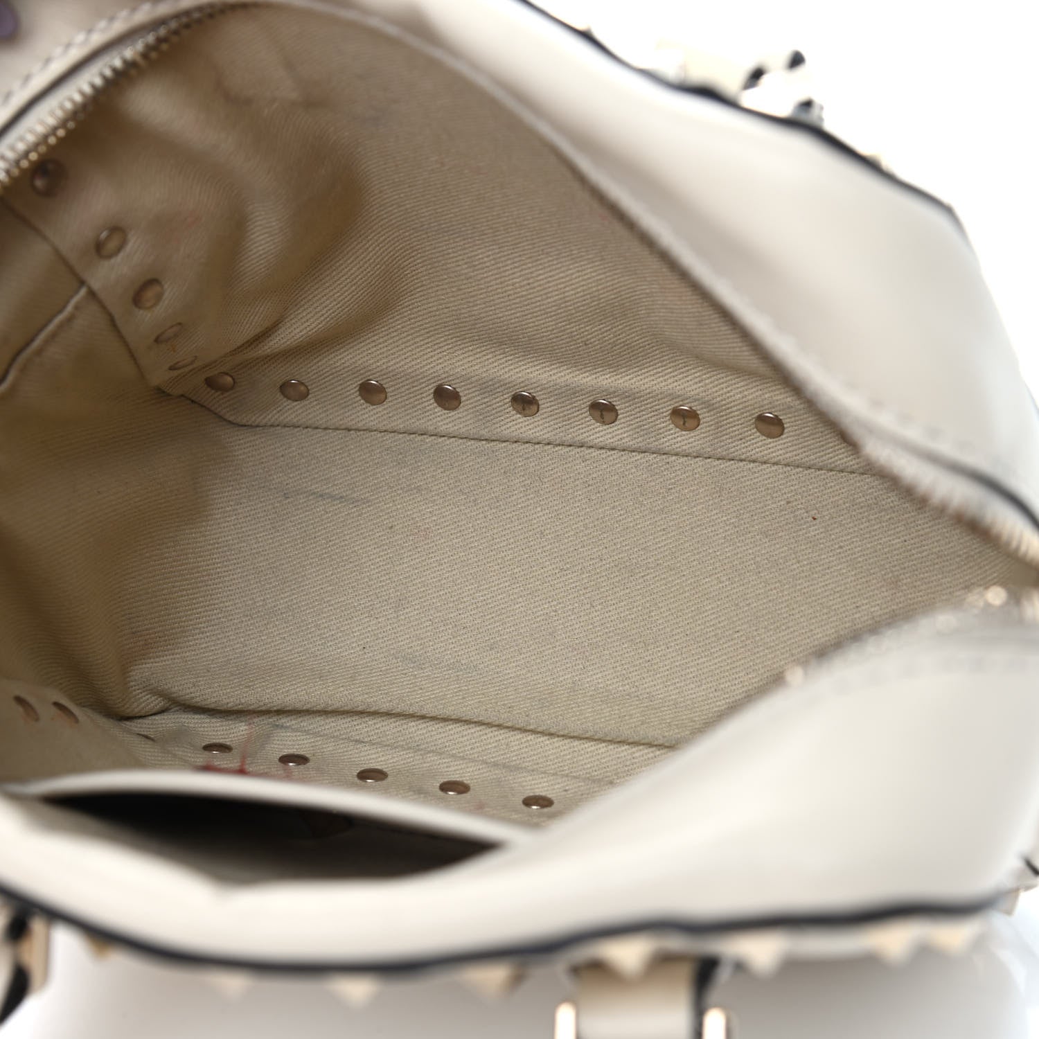 Valentino Garavani Calfskin Rockstud Top Handle Camera Crossbody Bag Ivory 5 of 12