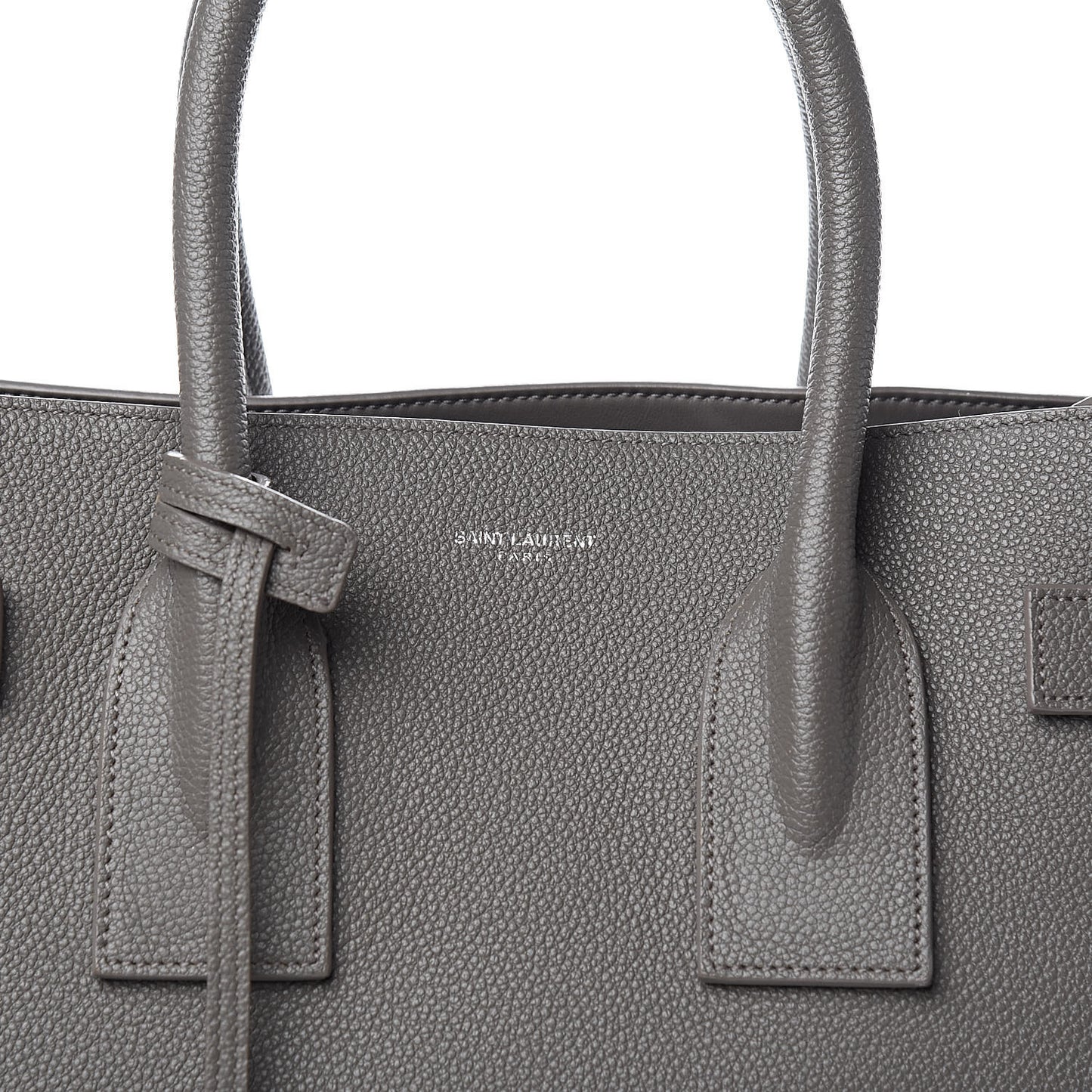 Grained Calfskin Small Sac De Jour Fog
