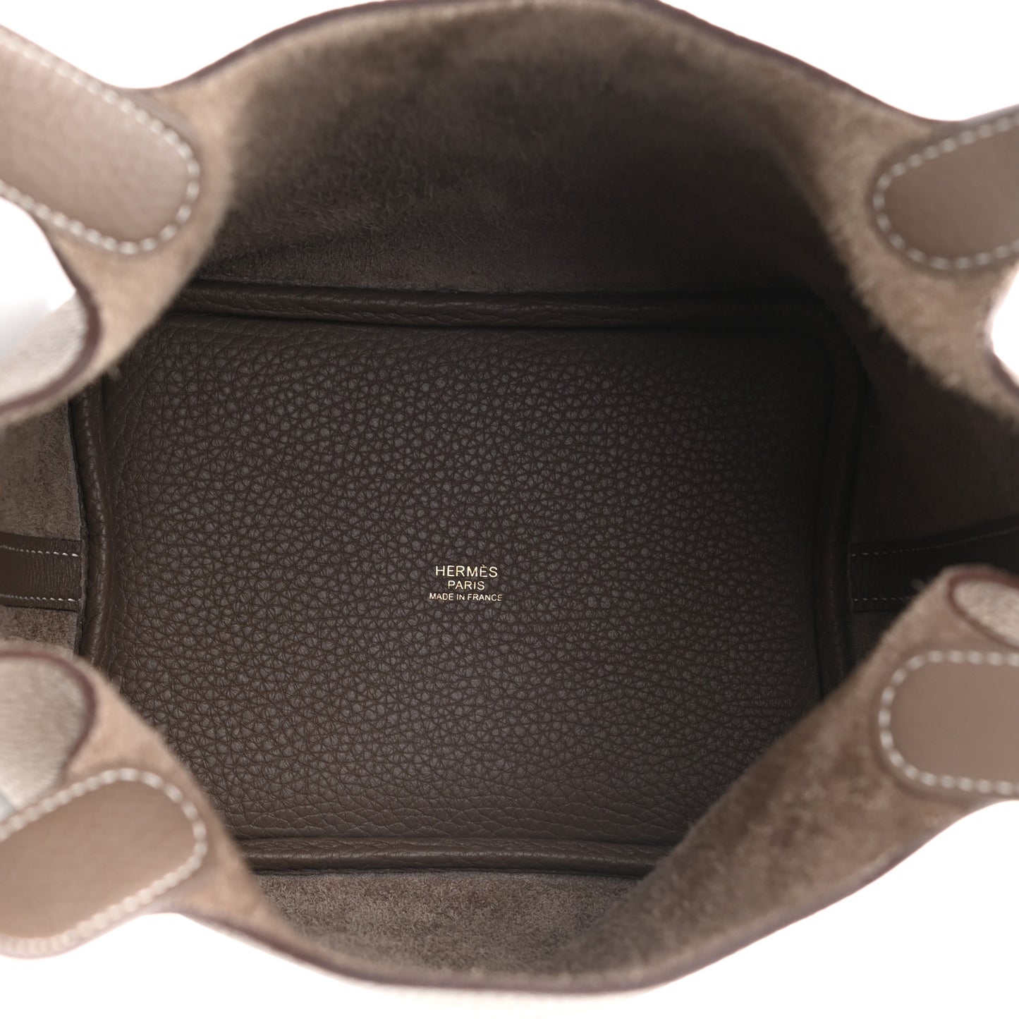 Taurillon Clemence Picotin Lock 18 PM Etoupe